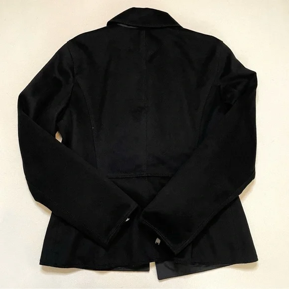 Max Mara Rainwear reversible black jacket sz 10